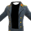 Blue Open Trench Coat